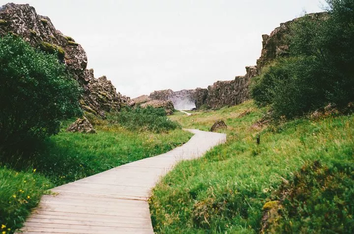 path running along beautiful scenery - pathways