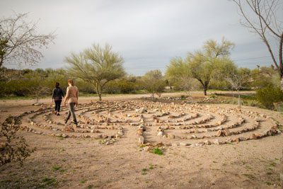 Cottonwood Tucson - labyrinth - spirituality in recovery